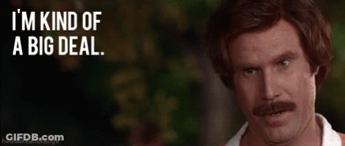 A Man With A Mustache Is Saying `` I 'M Kind Of A Big Deal . '' GIF