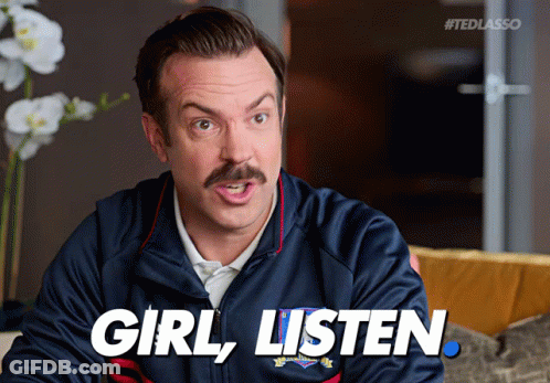 A Man With A Mustache Is Sitting On A Couch And Says Girl Listen GIF