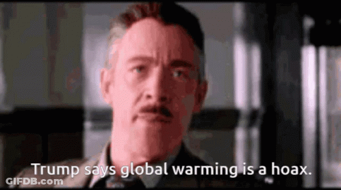 A Man With A Mustache Is Talking About Global Warming GIF