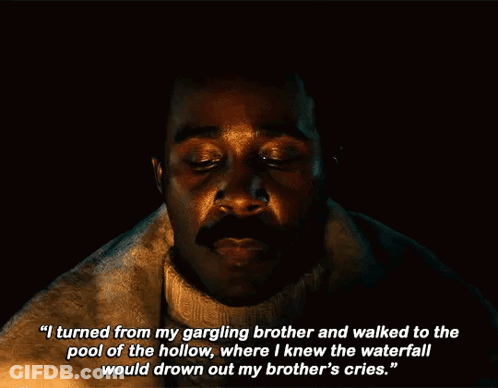 A Man With A Mustache Is Talking About His Brother 'S Cries GIF