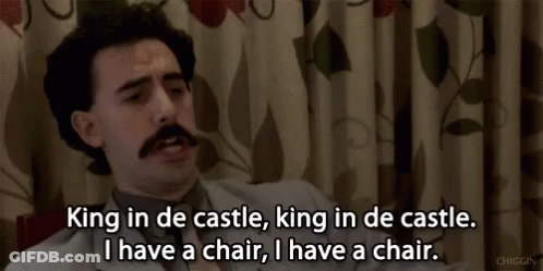 A Man With A Mustache Says King In De Castle King In De Castle GIF