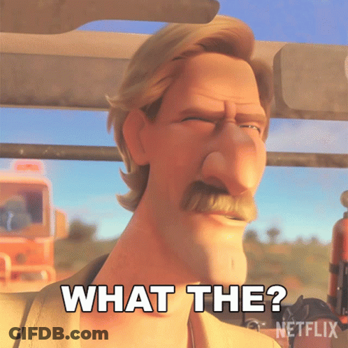 A Man With A Mustache Says What The GIF