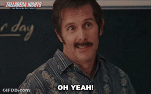A Man With A Mustache Says " You Know What I 'M Talking About " In Front Of A Blackboard GIF