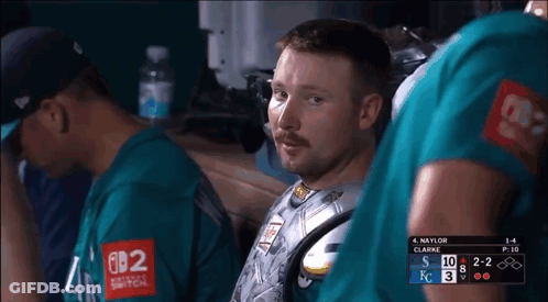 A Man With A Mustache Wearing A Shirt That Says 602 GIF