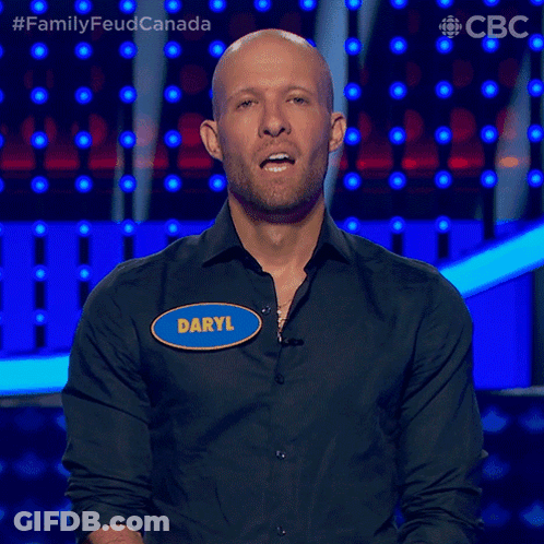 A Man With A Name Tag That Says Daryl Is Ready GIF
