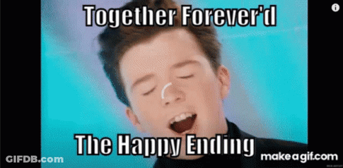A Man With A Nose Ring Says Together Forever 'D The Happy Ending Make A Gif.com GIF