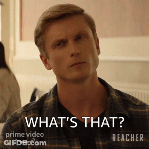 A Man With A Plaid Shirt Says What 'S That GIF