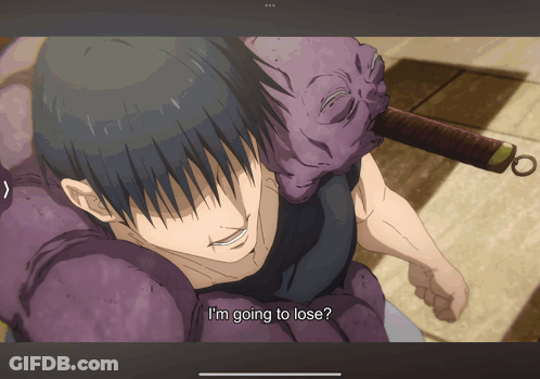 A Man With A Purple Mask On His Head Says " I 'M Going To Lose " GIF