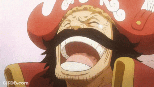 A Man With A Red Hat And A Mustache Is Laughing With His Mouth Open GIF