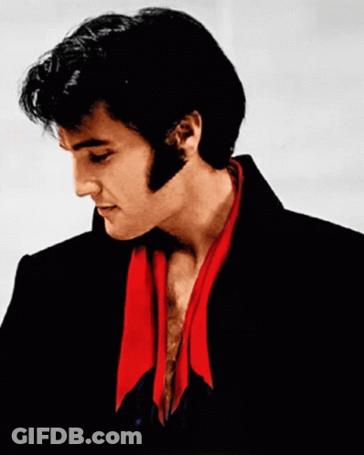A Man With A Red Scarf Around His Neck Is Wearing A Black Jacket GIF