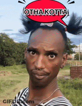 A Man With A Speech Bubble That Says Otha Kotta GIF