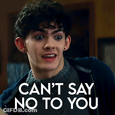 Surprised Man Can't Say No To You GIF