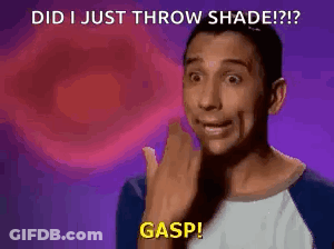 A Man With A Surprised Look On His Face Is Saying Gasp . GIF