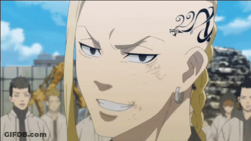 A Man With A Tattoo On His Forehead With The Number 22 GIF