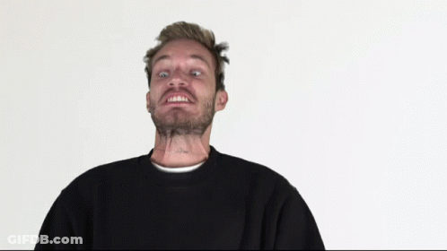 A Man With A Tattoo On His Neck Has A Black Sweater On GIF