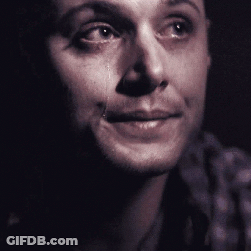 A Man With A Tear Coming Out Of His Eye GIF