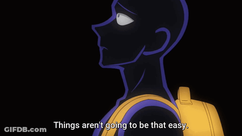 A Man With A Yellow Backpack Says Things Aren 'T Going To Be That Easy GIF