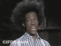 A Man With An Afro Is Smiling And Giving The Ok Sign With His Hand . GIF