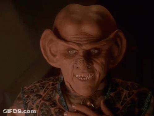 A Man With Big Ears And The Words It 'S Fifty-Fifty GIF