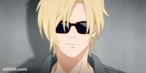 A Man With Blonde Hair Wearing Sunglasses And A Black Jacket GIF