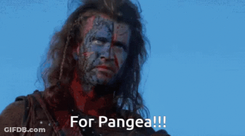 A Man With Blood On His Face Says For Pangea !!! GIF