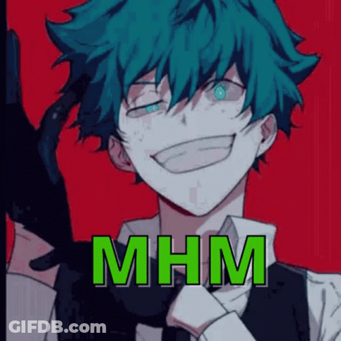 A Man With Blue Hair And Blue Eyes Is Wearing A Suit And Tie And Holding A Gun . GIF