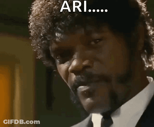 A Man With Curly Hair And A Beard Says Ari ... I Thought So GIF