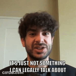 A Man With Curly Hair And A Beard Says " It 'S Just Not Something I Can Legally Talk About " GIF
