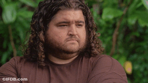 A Man With Curly Hair And A Beard Says That He Has A Bad Feeling About It GIF
