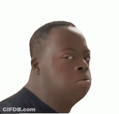A Man With Down Syndrome Making A Funny Face With His Mouth Open GIF