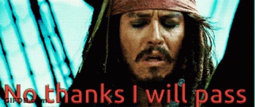 A Man With Dreadlocks And A Bandana On His Head Says No Thanks I Will Pass GIF