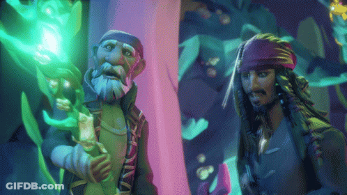 A Man With Dreadlocks And A Beard Stands Next To Another Man GIF