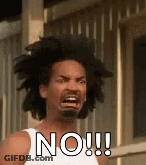 Dreadlocked Man Making Funny Face Saying No GIF