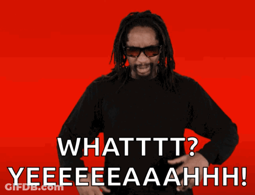 A Man With Dreadlocks Is Singing Whatttt Yeeeeeaaahhh GIF