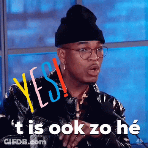 A Man With Glasses And A Beanie Says Yes T Is Ook Zo He GIF