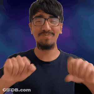 A Man With Glasses And A Beard Giving A Thumbs Down Sign GIF