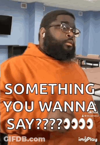 Man With Glasses Asking Something GIF