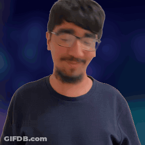 A Man With Glasses And A Beard Is Clapping GIF