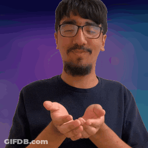 A Man With Glasses And A Beard Is Clapping GIF