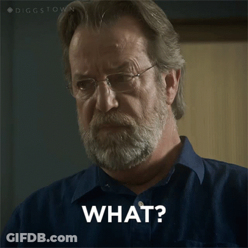 A Man With Glasses And A Beard Is Saying What GIF
