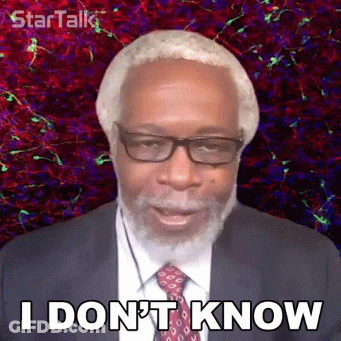 A Man With Glasses And A Beard Says I Don 'T Know GIF