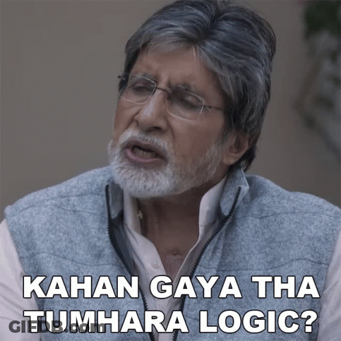 A Man With Glasses And A Beard Says ' Kahan Gaya Tha Tumhara Logic ? ' GIF