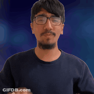 A Man With Glasses And A Beard Shows His Hands GIF