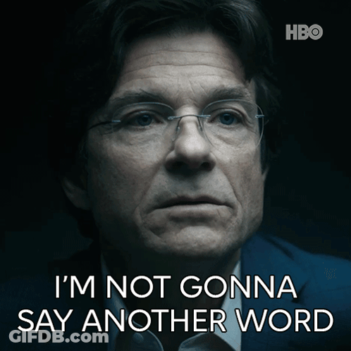 A Man With Glasses And A Caption That Says I 'M Not Gonna Say Another Word GIF