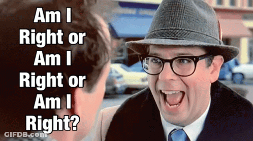 Glasses Man Asking If He Is Right GIF