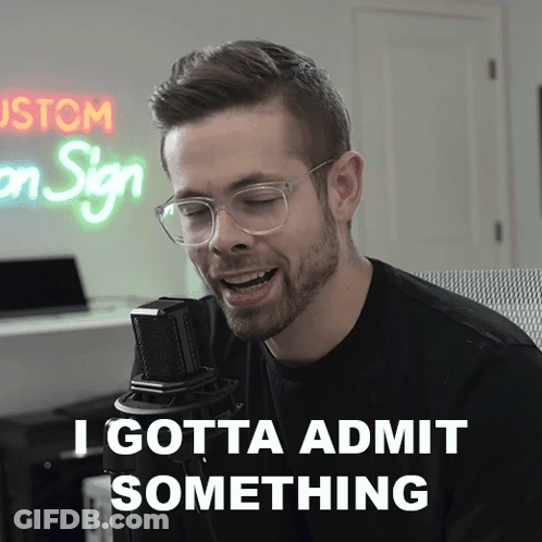 Man With Glasses And Microphone Saying I Gotta Admit GIF