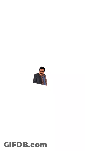 A Man With Glasses And A Mustache Is Surrounded By The Words ' Hehe ' GIF