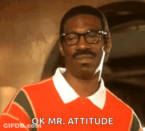 A Man With Glasses And A Mustache Says Ok Mr Attitude GIF