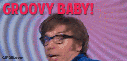 Man With Glasses Making Funny Face Groovy Baby GIF