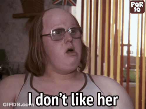 A Man With Glasses Is Saying I Don 'T Like Her GIF